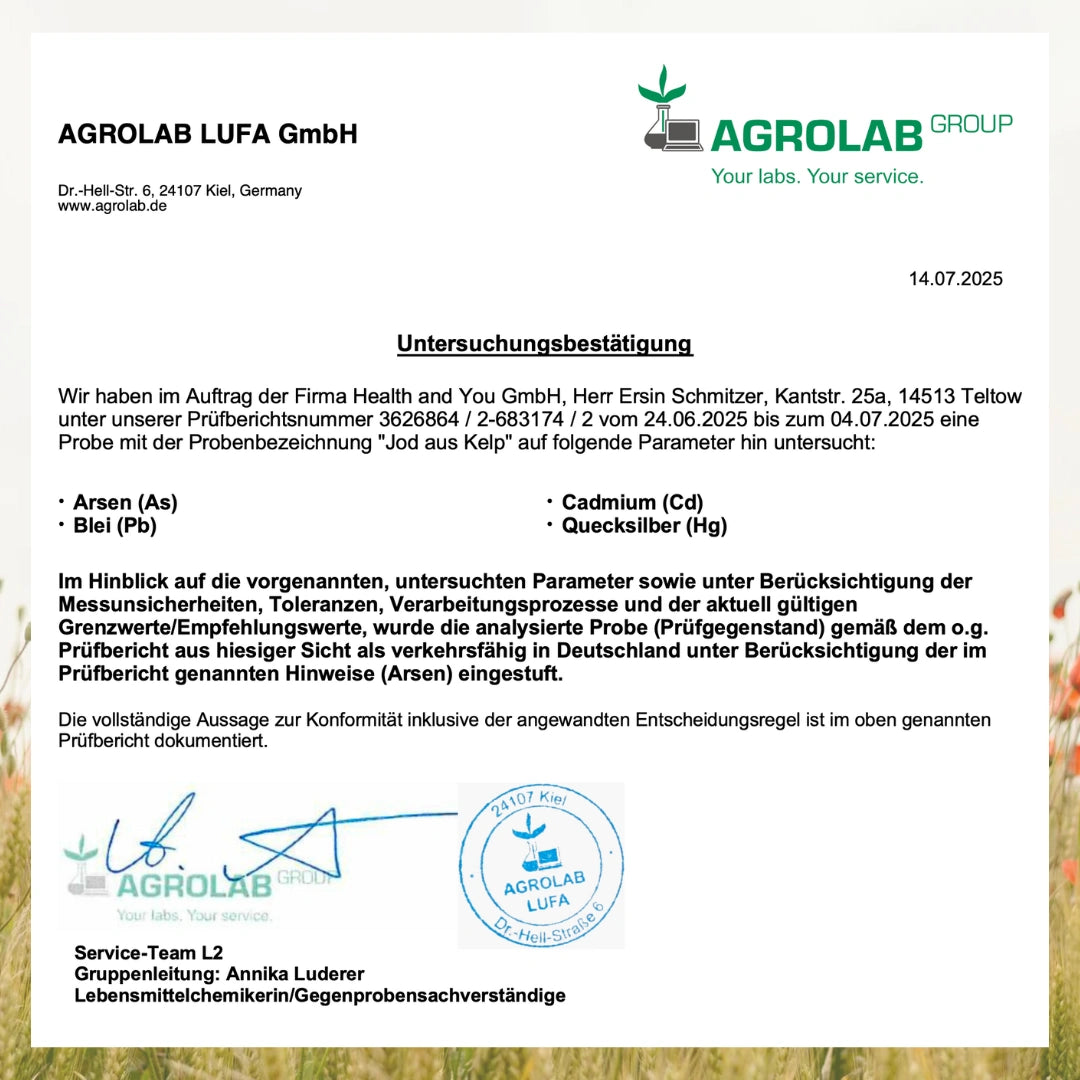 Jod aus Kelp - 120 Kapseln