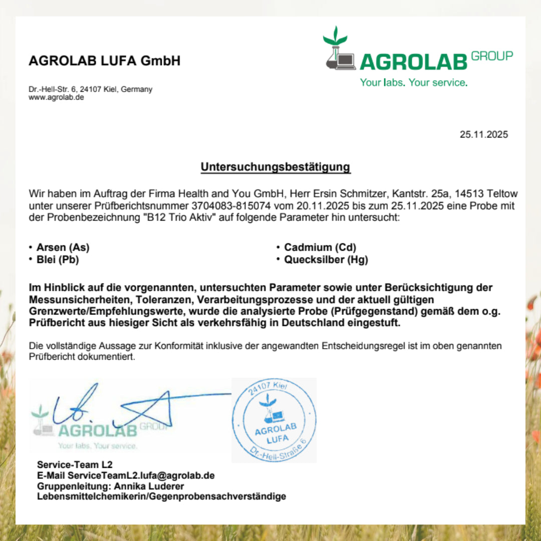 Vitamin B12 Tropfen – 3 bioaktive Formen - 50ml