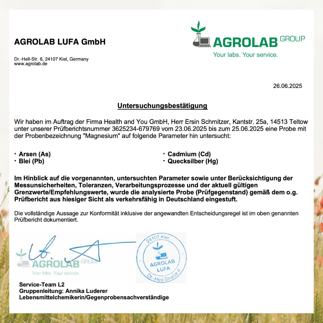 Magnesium als Bisglycinat Malat Taurat - 120 Kapseln - citratfrei - Dreifach-Komplex