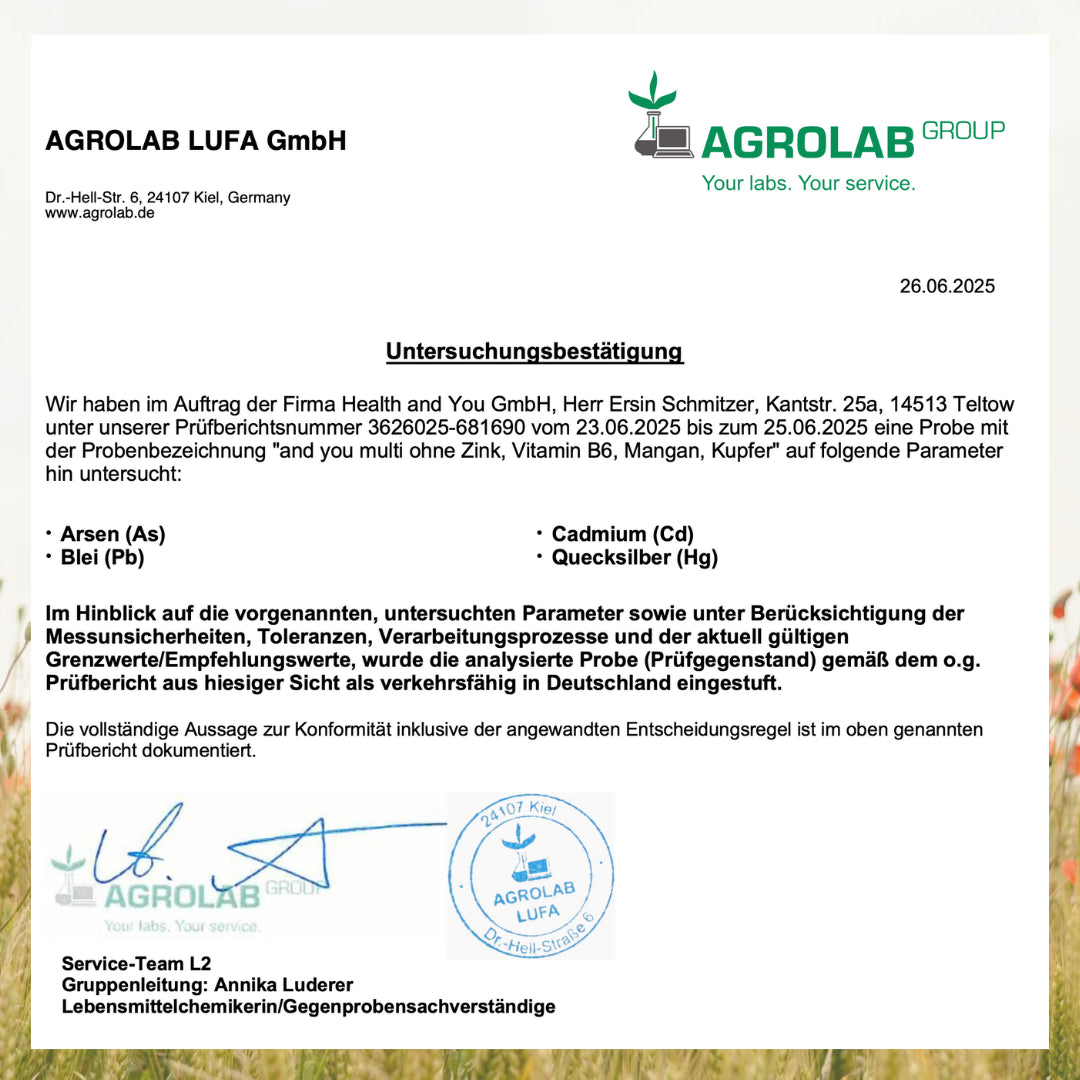 and you multi (aktiv) ohne Kupfer - 60 Kapseln