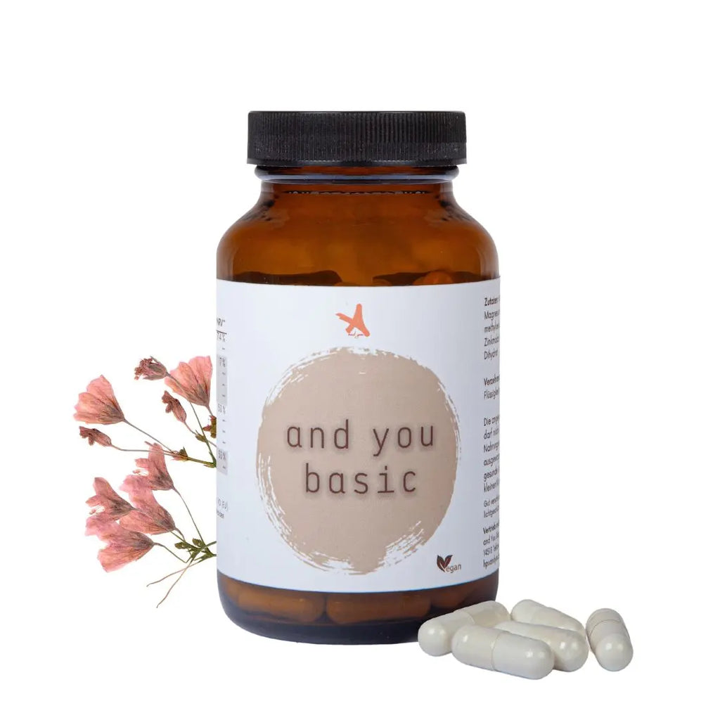 and you basic - 120 Kapseln - Vitamin B6, Zink, Mangan und Magnesium