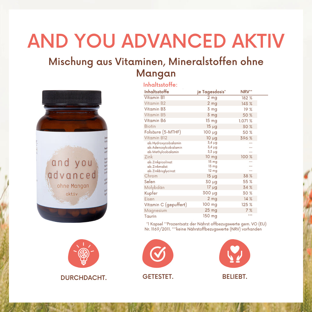 and You advanced ohne Mangan aktiv  - 90 Kapseln