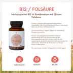 Vitamin B12 + Folsäure aktiv - 60 Kapseln