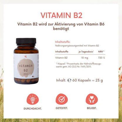 Vitamin B2 - 60 Kapseln