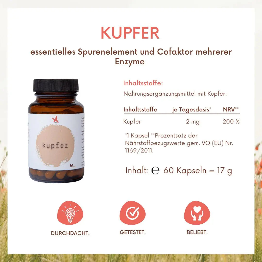 Kupfer - 60 Kapseln