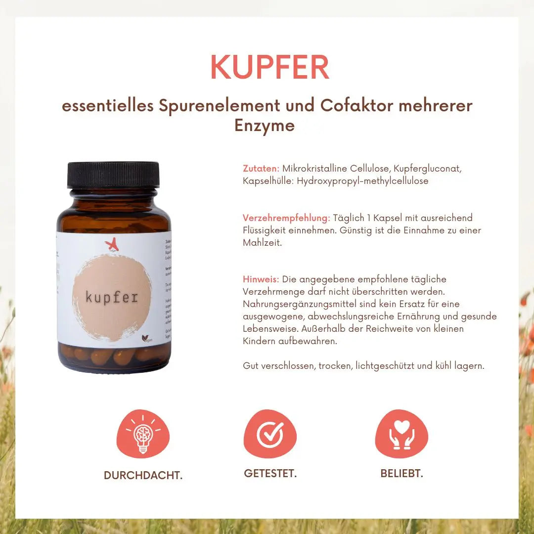 Kupfer - 60 Kapseln