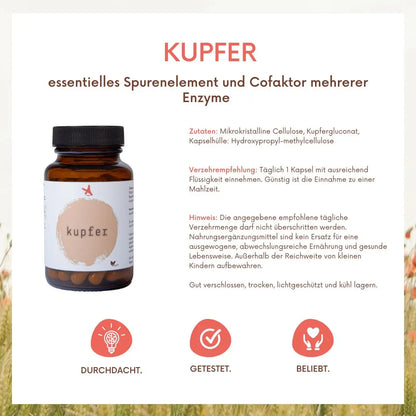 Kupfer - 60 Kapseln