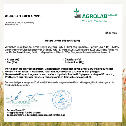 Kalium Magnesium - 180 g Pulver