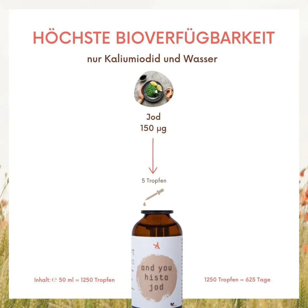 and you hista jod - 50 ml - Jodtropfen - Histaminarm