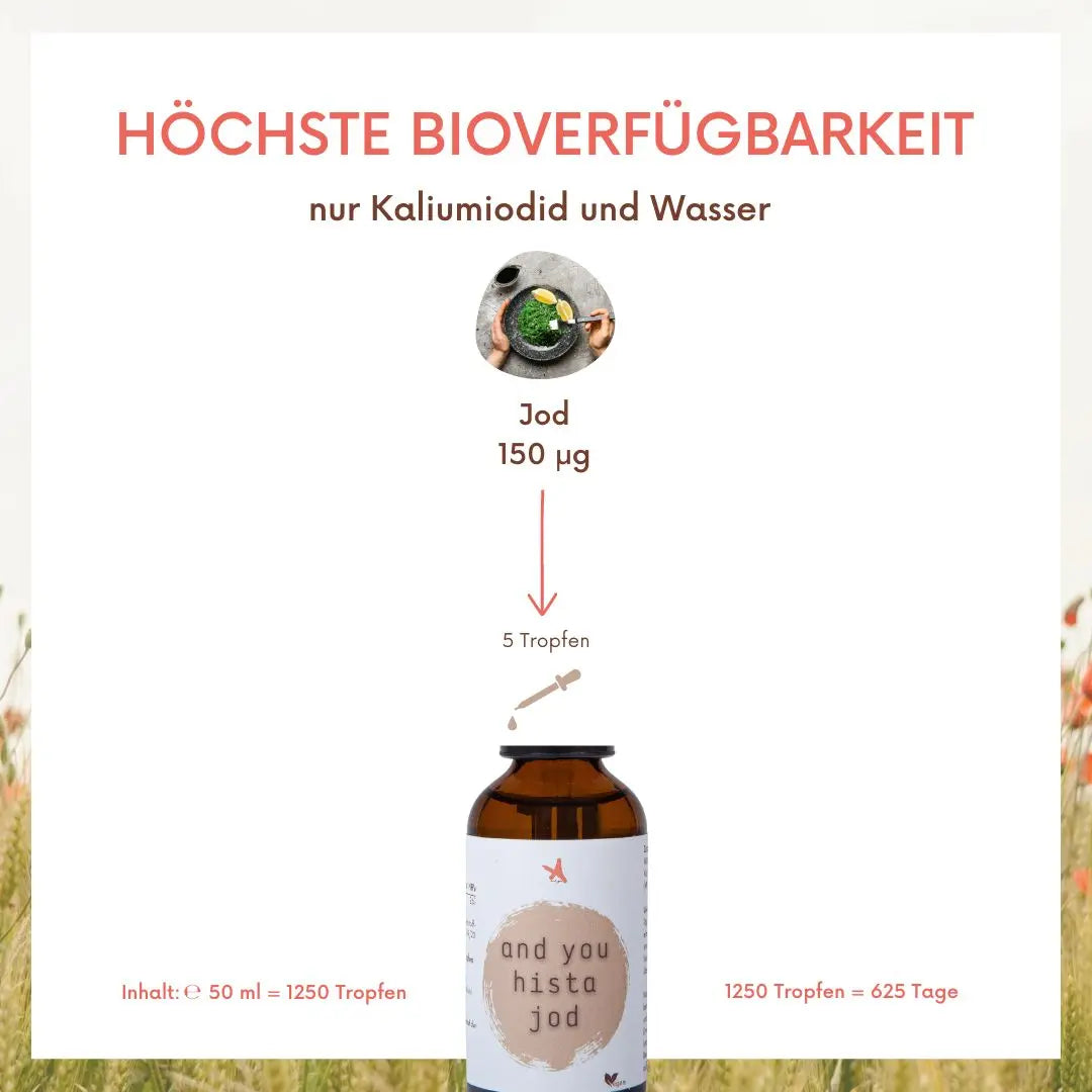 and you hista jod - 50 ml - Jodtropfen - Histaminarm