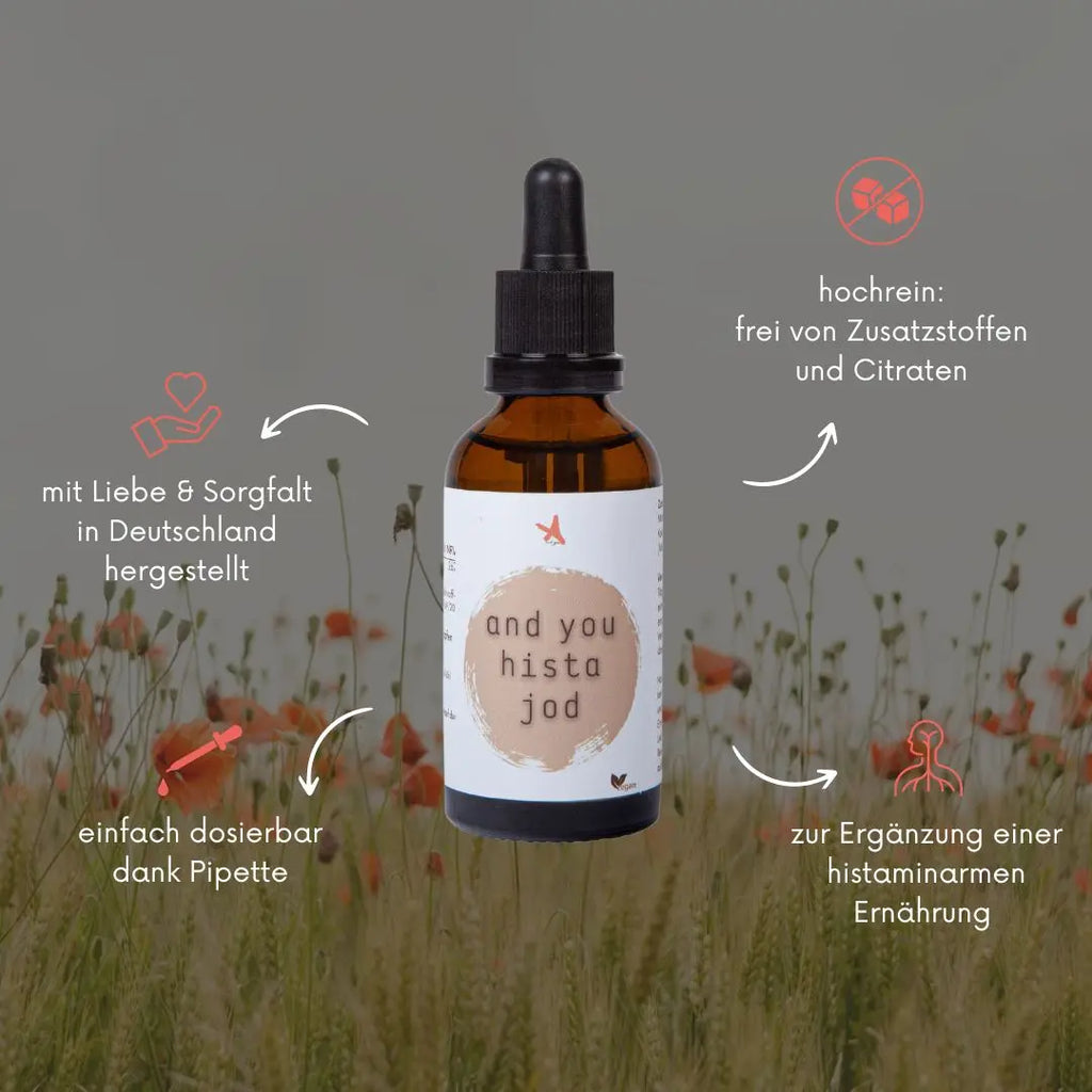 and you hista jod - 50 ml - Jodtropfen - Histaminarm
