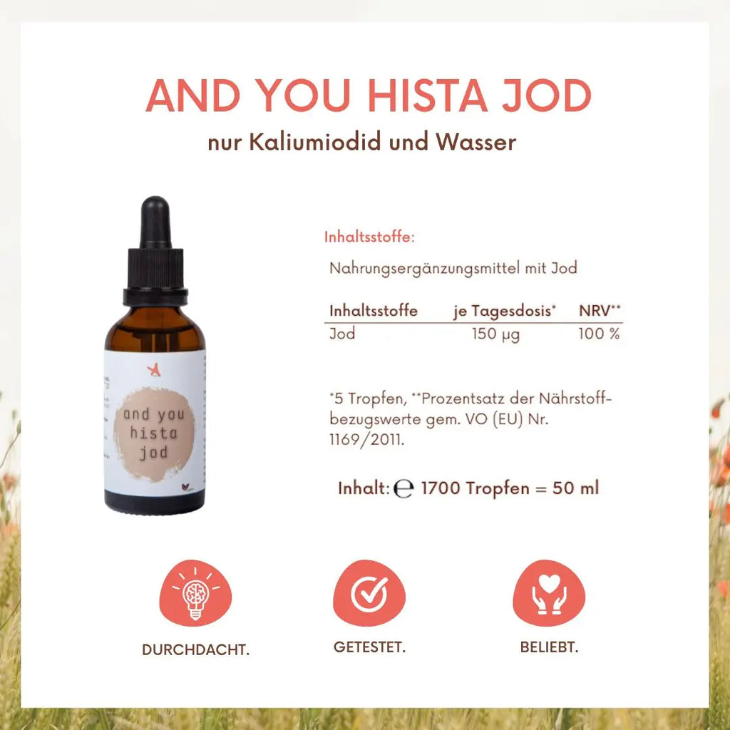 and you hista jod - 50 ml - Jodtropfen - Histaminarm