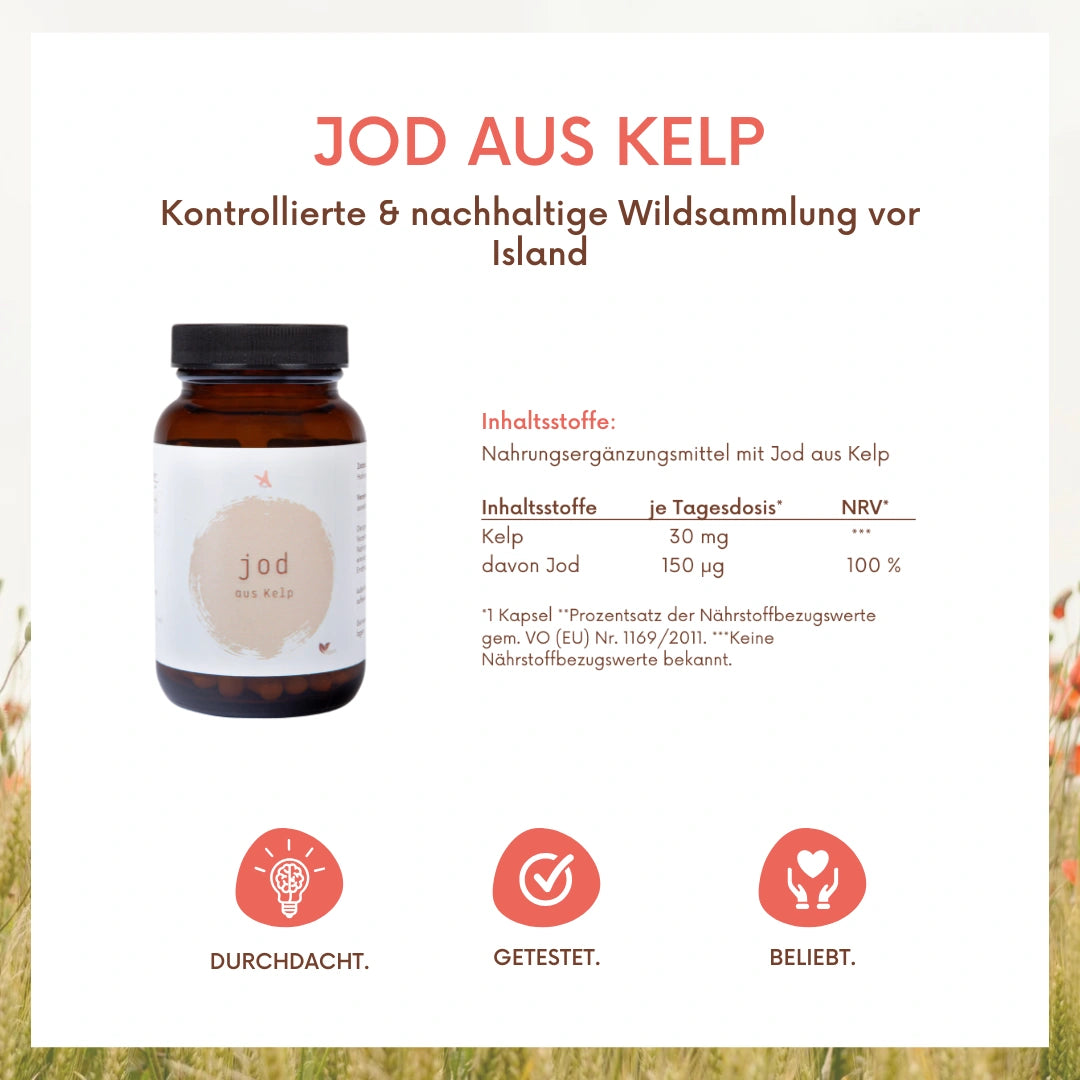 Jod aus Kelp - 120 Kapseln