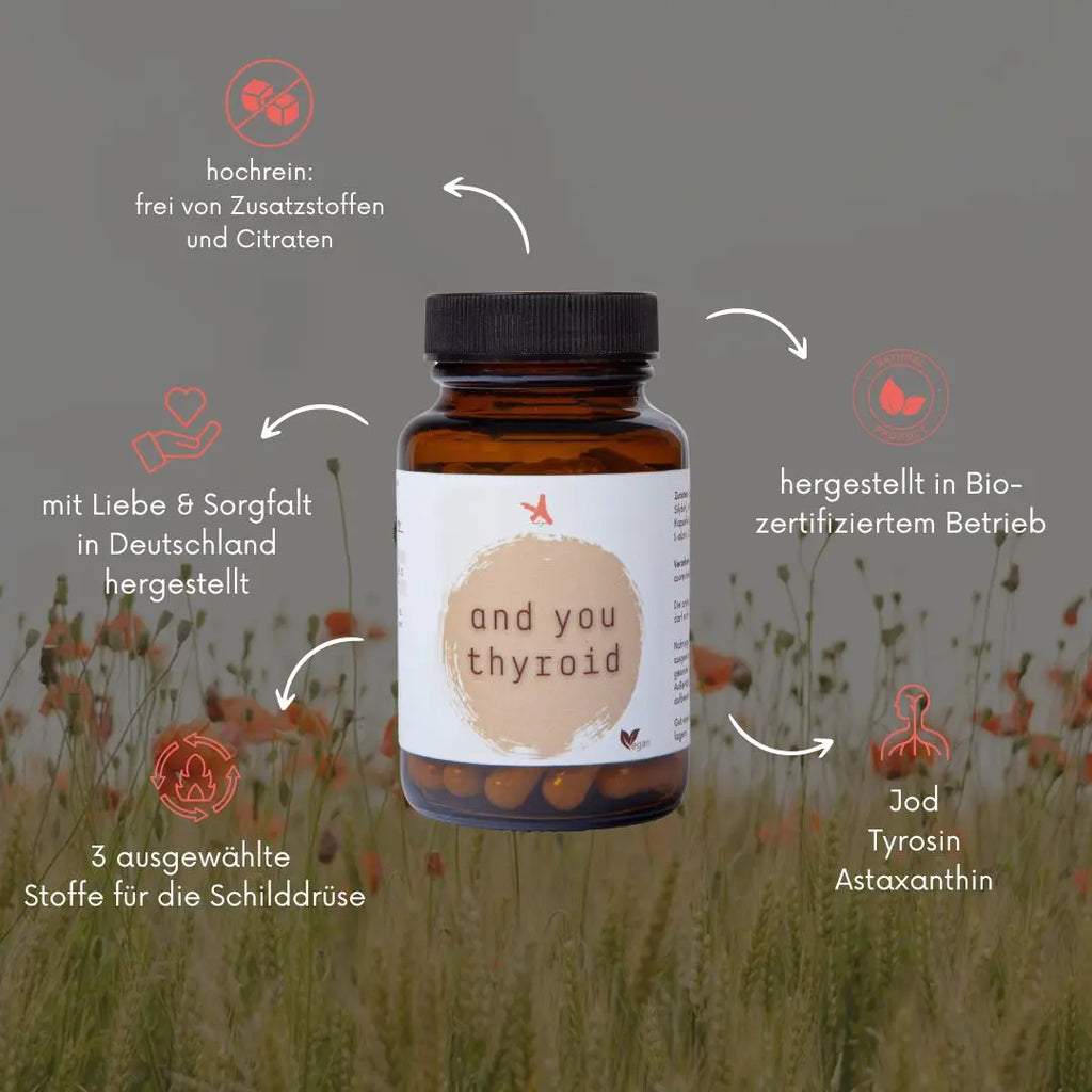 and you thyroid - 60 Kapseln -  Jod, Tyrosin & Astaxanthin
