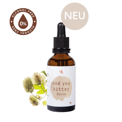Kraftvolle Bitterstoffe – and you bitter forte (50 & 100 ml)