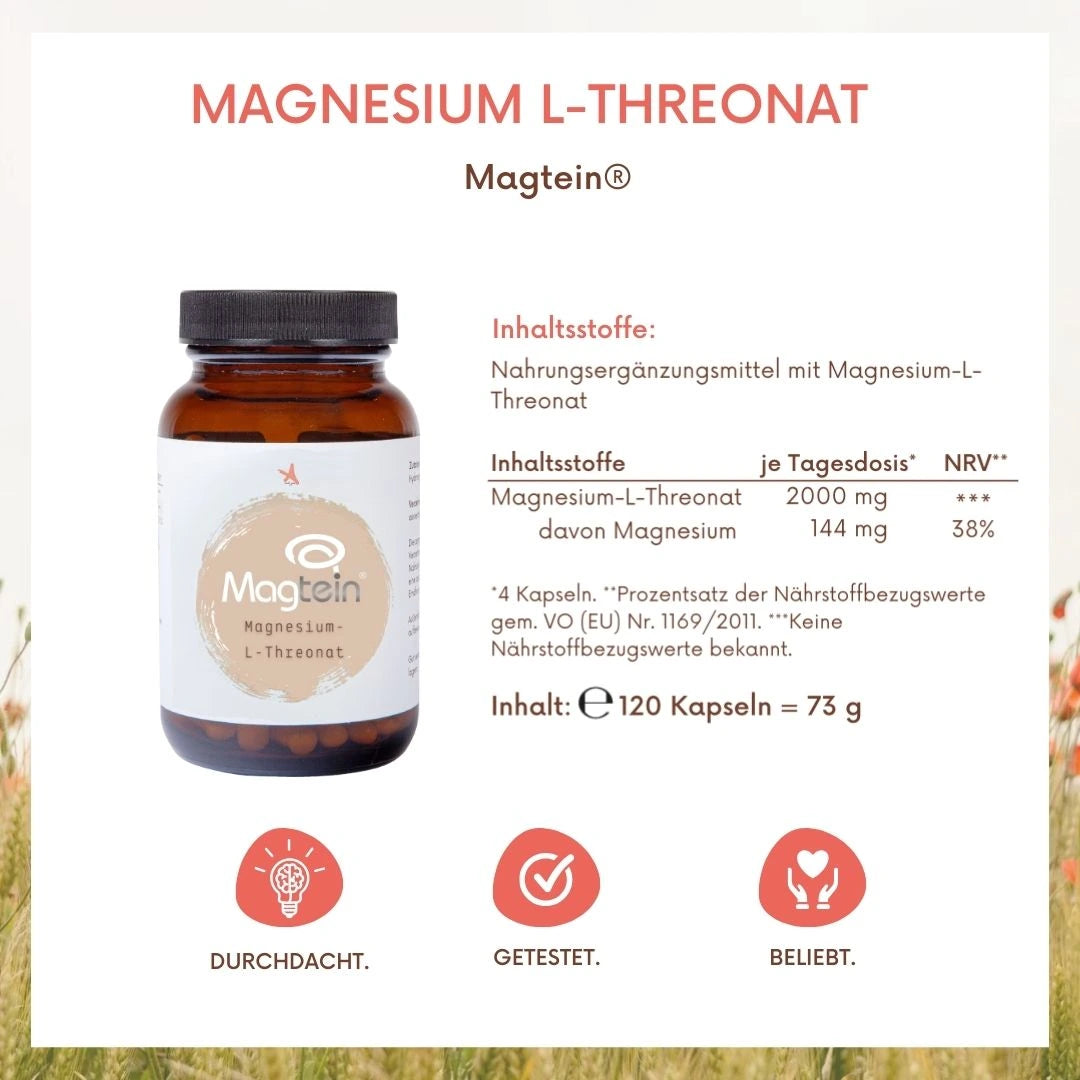 Magnesium L-Threonat Magtein® - 120 Kapseln