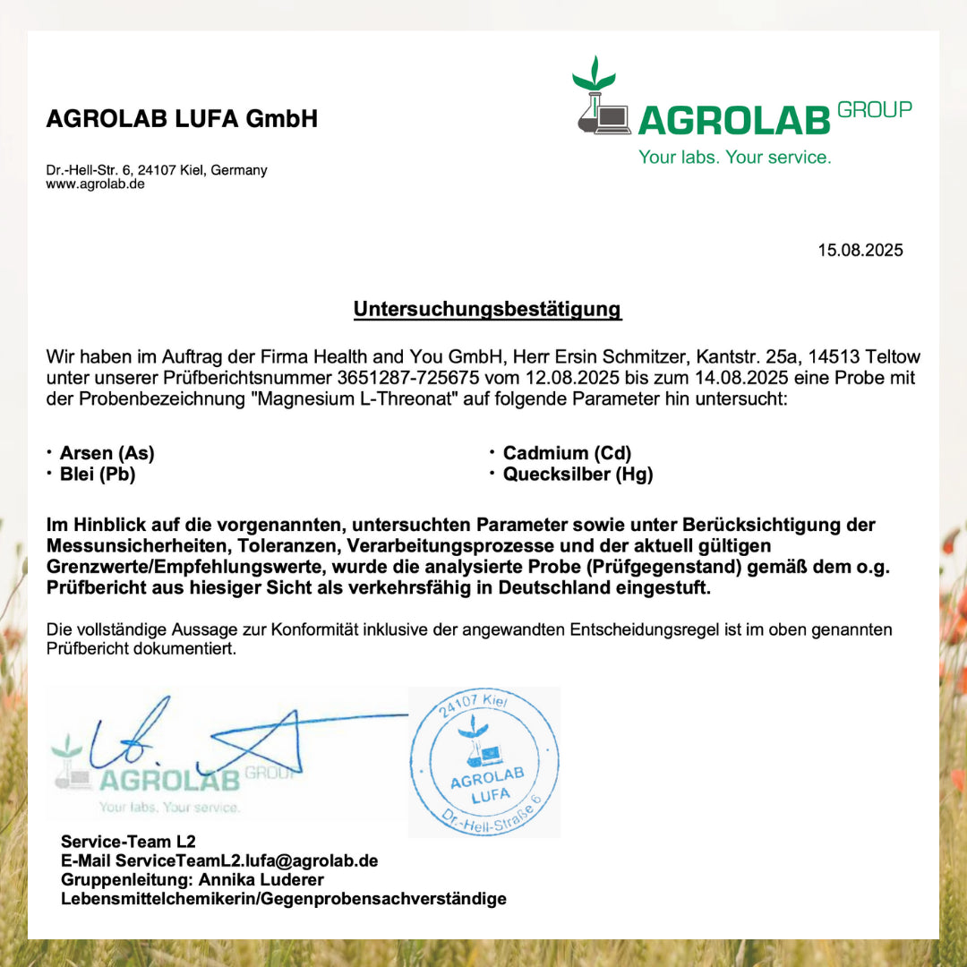 Magnesium L-Threonat Magtein® - 120 Kapseln