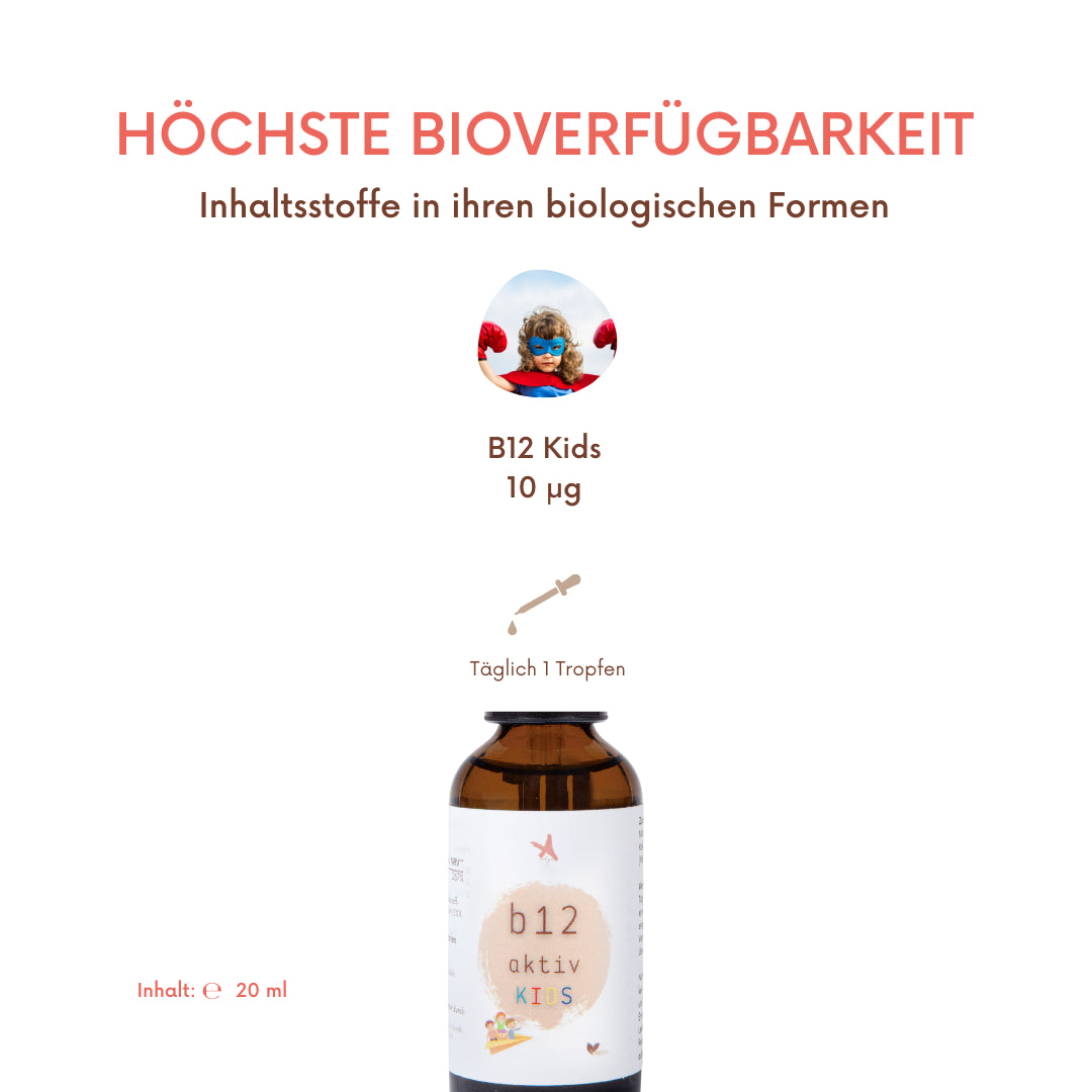 Vitamin B12 aktiv Kids Tropfen - 20 ml