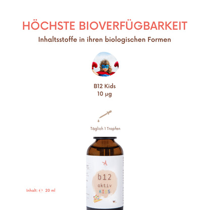 Vitamin B12 aktiv Kids Tropfen - 20 ml