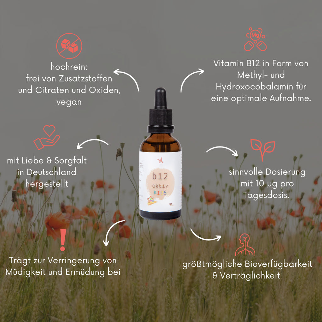 Vitamin B12 aktiv Kids Tropfen - 20 ml