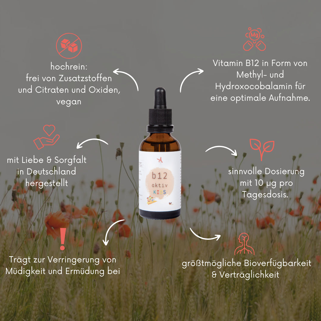 Vitamin B12 aktiv Kids Tropfen - 20 ml