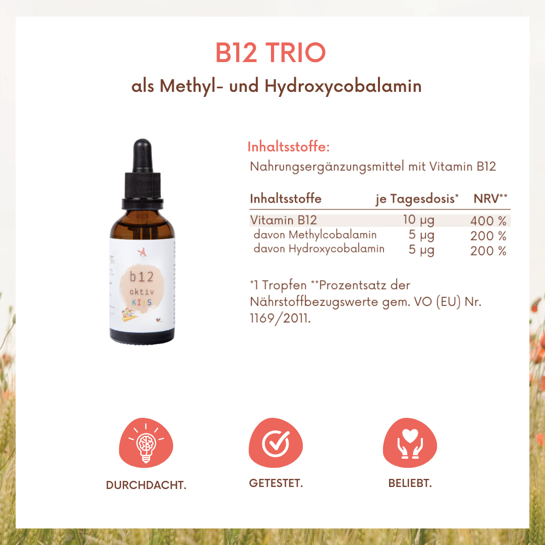 Vitamin B12 aktiv Kids Tropfen - 20 ml