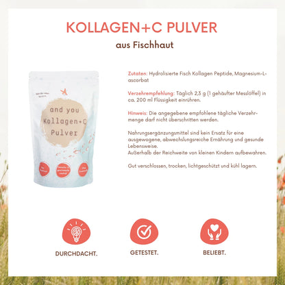 and you Kollagen+C Pulver - 315 g