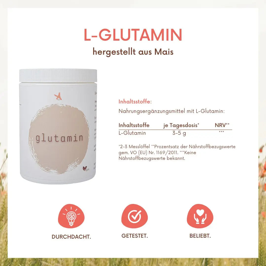 L-Glutamin - Pulver 500 g