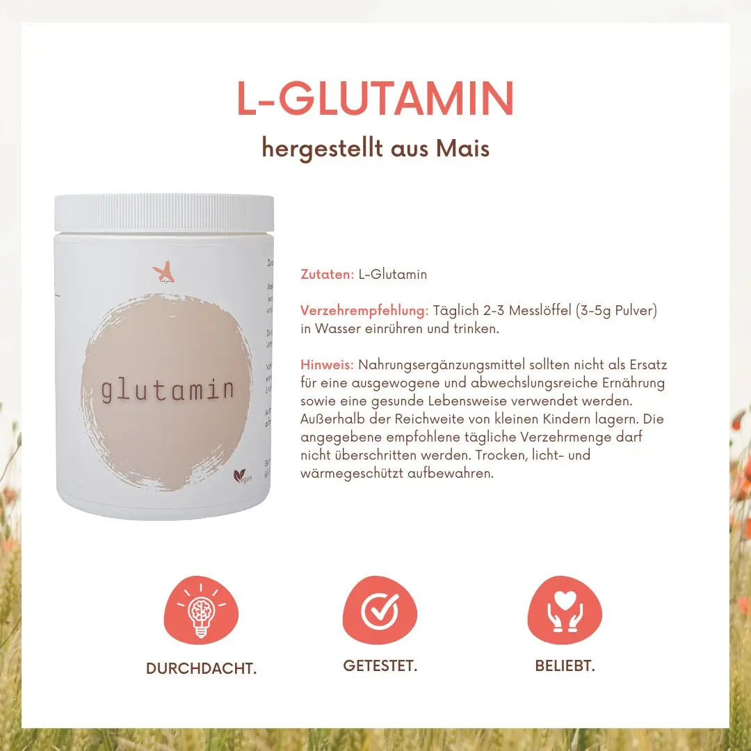 L-Glutamin - Pulver 500 g