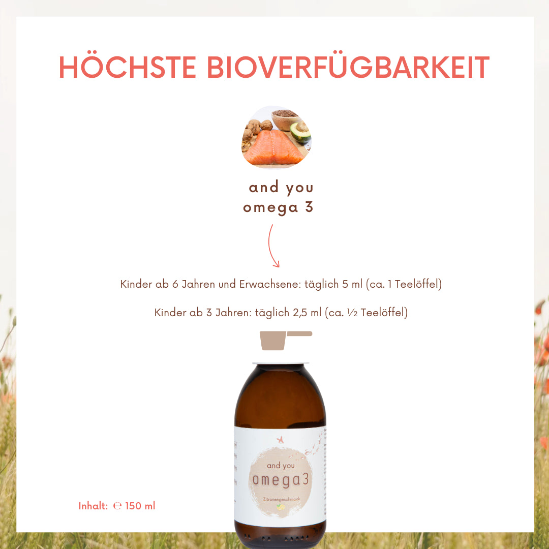 Omega 3 aus Fischöl - 150 ml - Zitronengeschmack