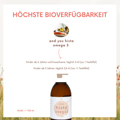 and you hista omega 3 - 150 ml