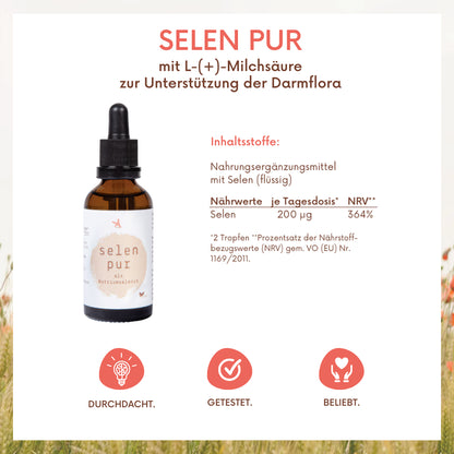 Selen pur Tropfen - 50 ml