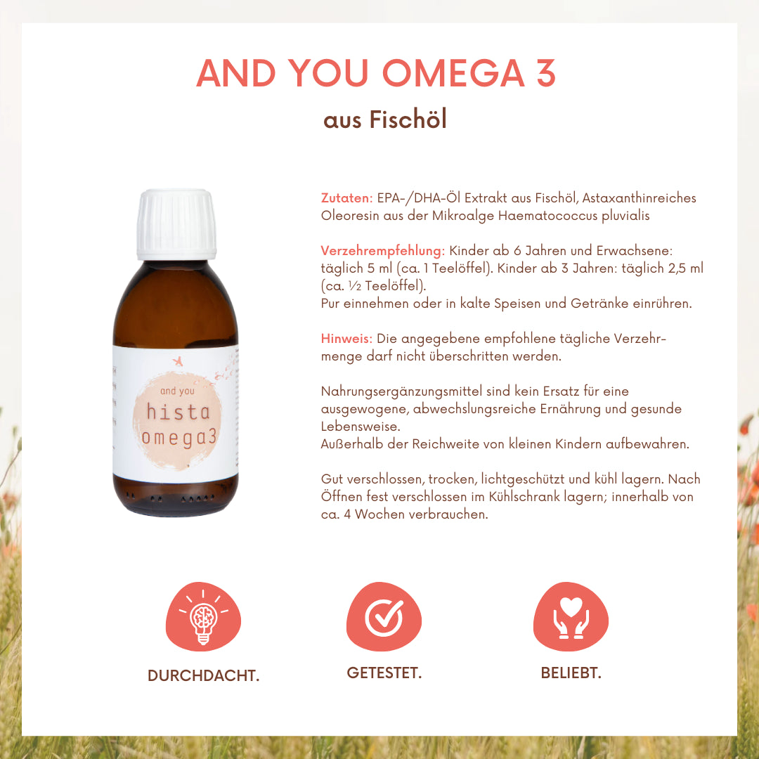 and you hista omega 3 - 150 ml