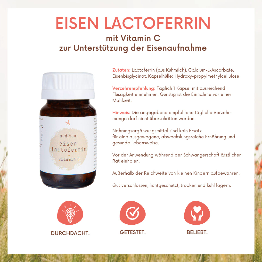 Eisen mit Lactoferrin + Vitamin C