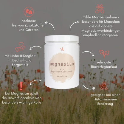 Magnesium Gluconat sensitiv - 444 g