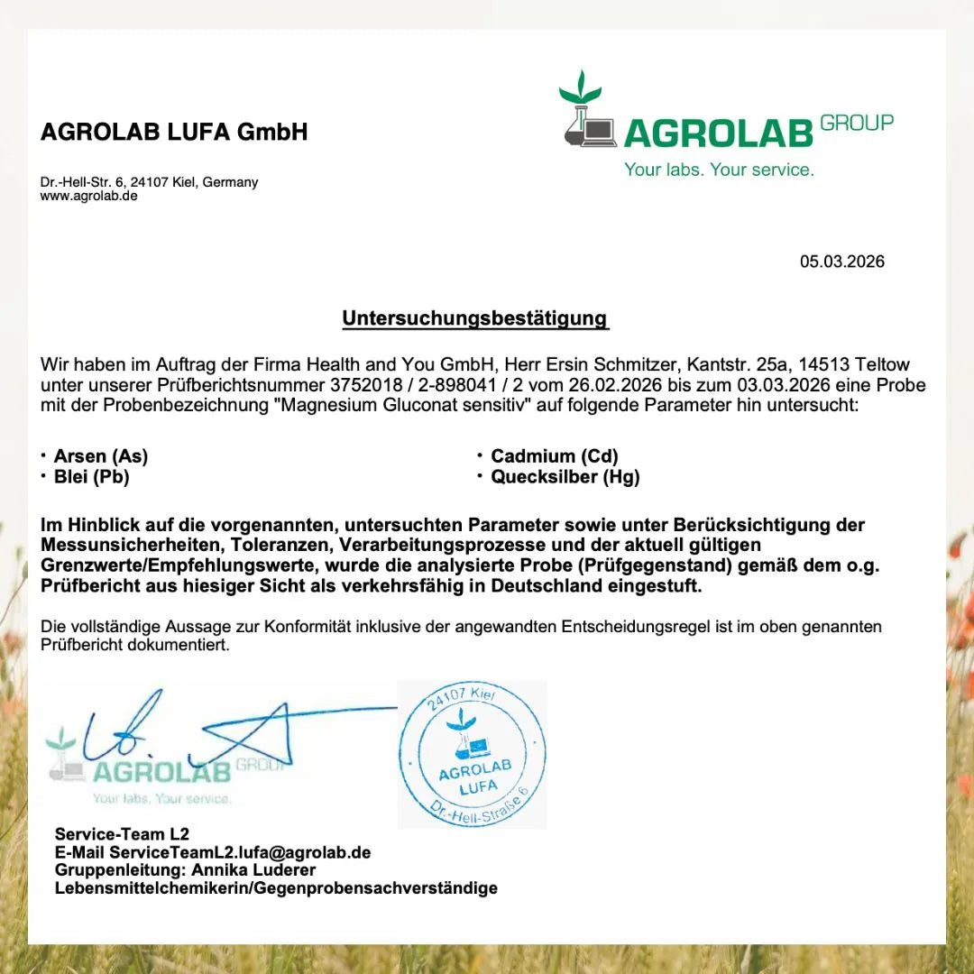 Magnesium Gluconat sensitiv - 444 g