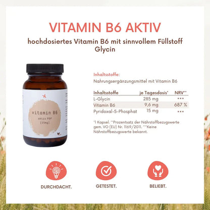 Vitamin B6 aktiv - 120 Kapseln