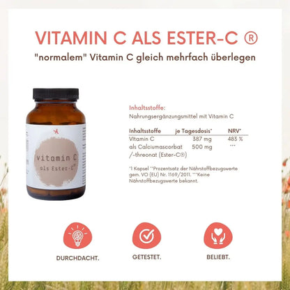 Vitamin C als Ester-C® - 120 Kapseln