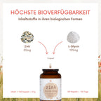 Zink forte (citratfrei) 20mg - 120 Kapseln - hohe Bioverfügbarkeit