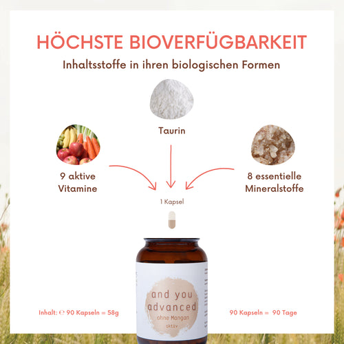 and You advanced ohne Mangan aktiv  - 90 Kapseln