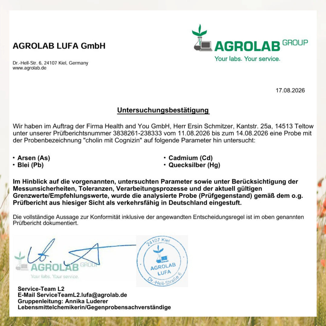 and you cholin mit Cognizin – 90 Kapseln