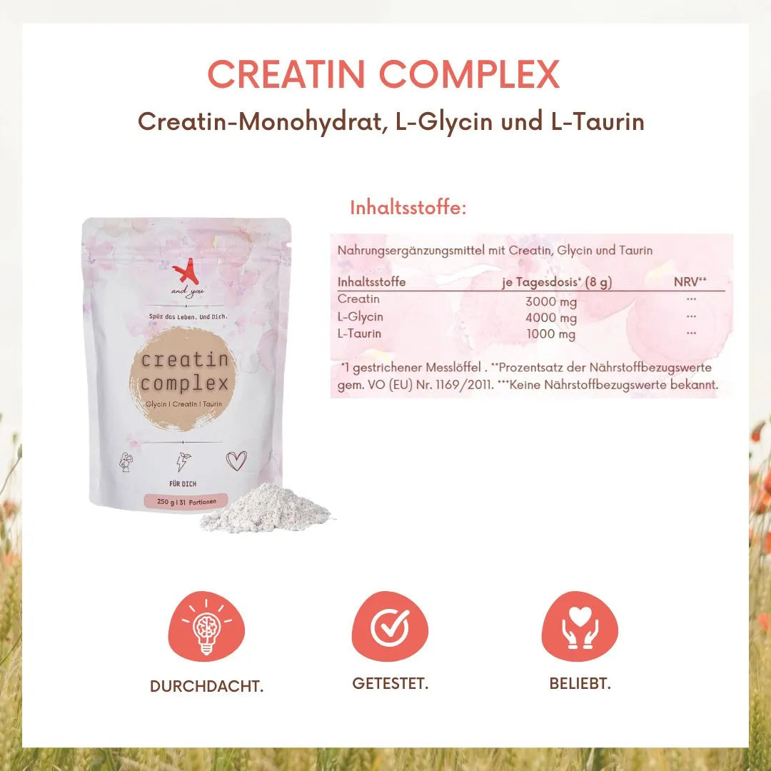 Creatin Complex mit Glycin & Taurin - 250 g