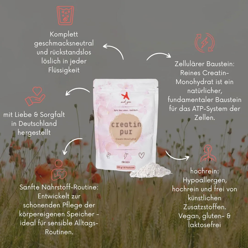 Creatin pur (Creatin Monohydrat) - 250 g