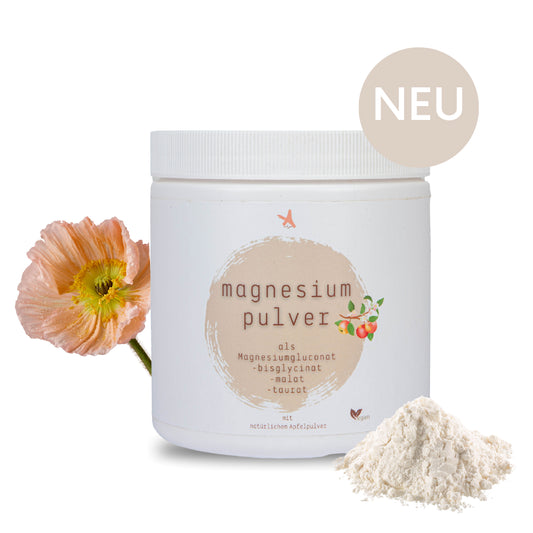 Magnesium Pulver - 360 g - als Magnesiumgluconat -bisglycinat, -malat  -taurat