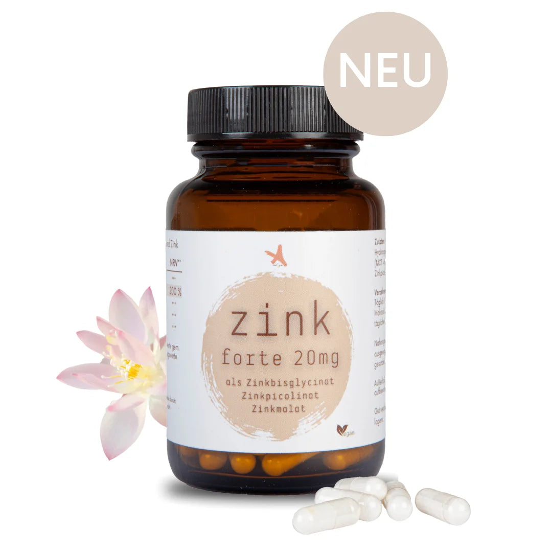 Zink forte (citratfrei) 20mg - 120 Kapseln - hohe Bioverfügbarkeit
