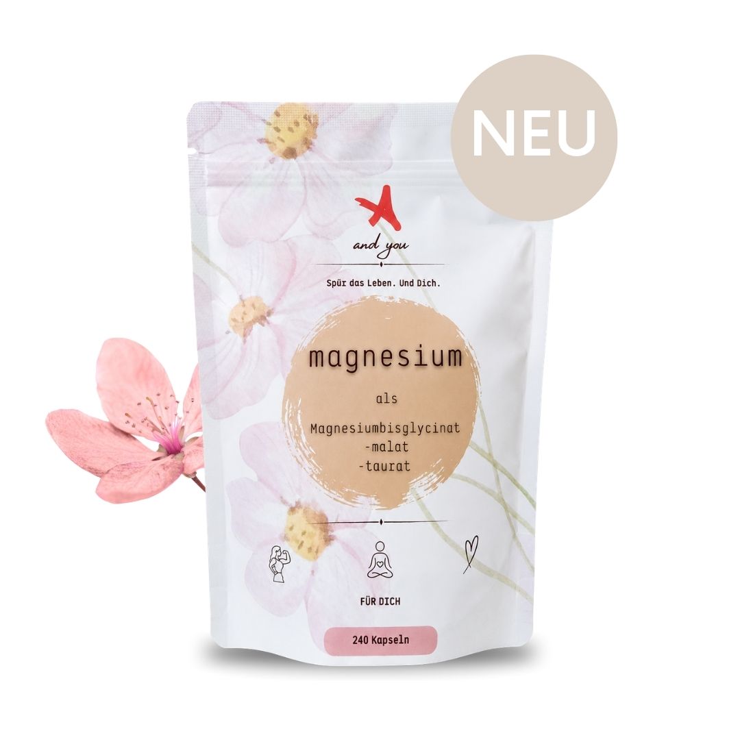 Magnesium als Bisglycinat Malat Taurat  - citratfrei - Dreifach-Komplex