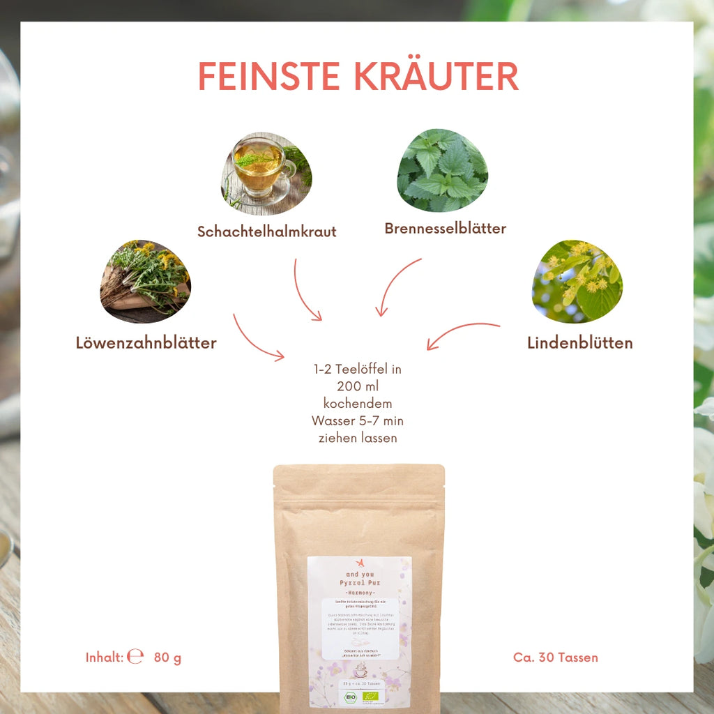 and you Pyrrol Pur  -Harmony- BIO Kräutertee 80 g