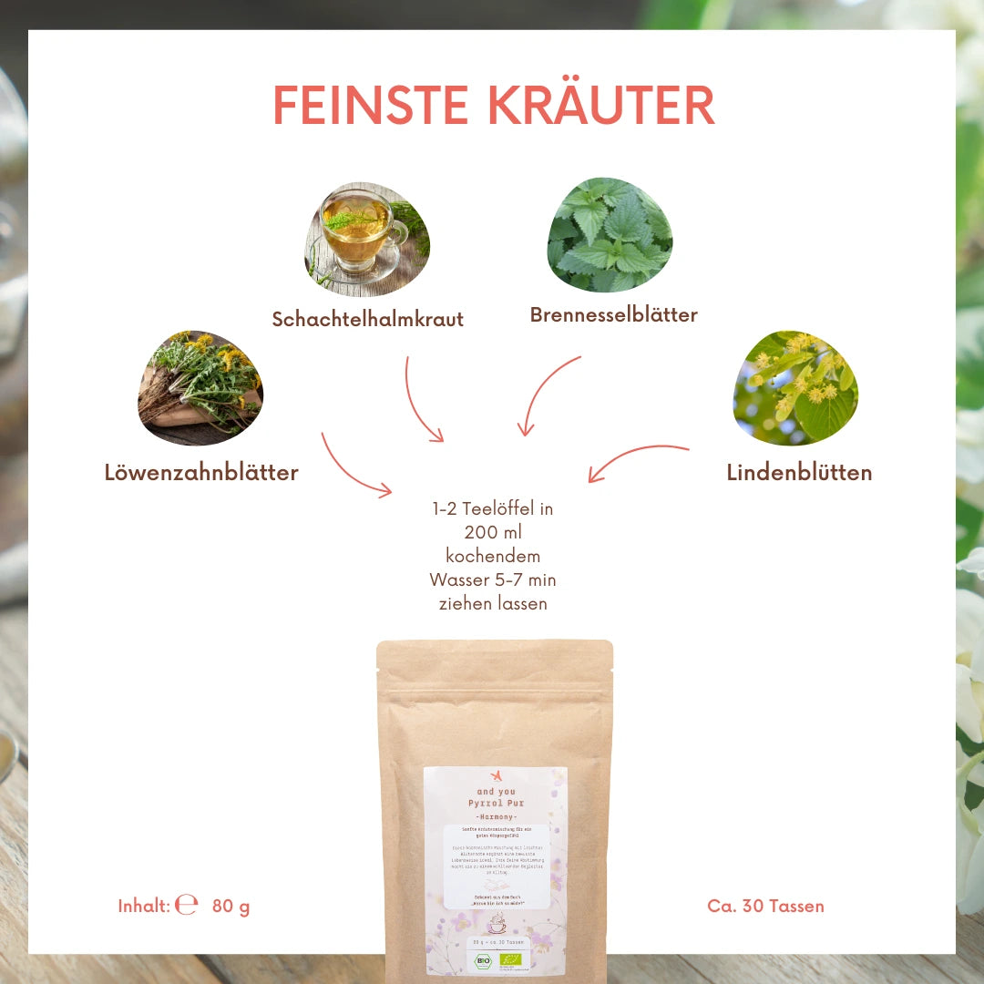 and you Pyrrol Pur  -Harmony- BIO Kräutertee 80 g