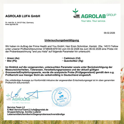 and you hista - 60 Kapseln - mit gepuffertem Vitamin C, Quercetin, Rutin und Kupfergluconat