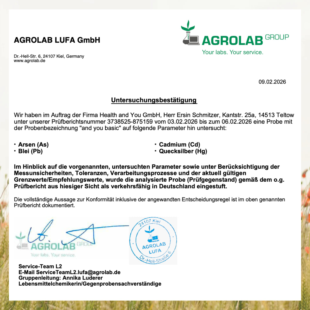 and you basic - 120 Kapseln - Vitamin B6, Zink, Mangan und Magnesium